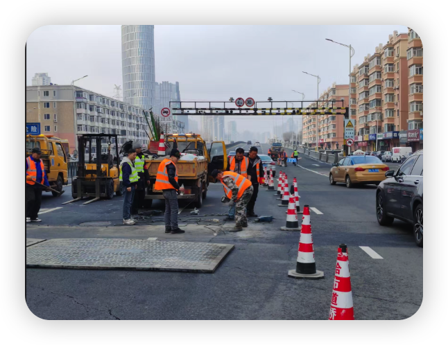 安吉道路维修施工队：城市建设的守护者